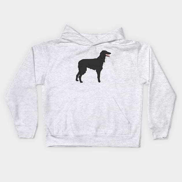 Borzoi Kids Hoodie by Adastumae